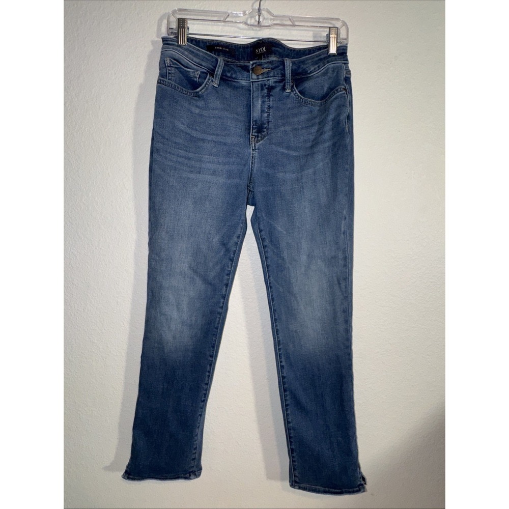 NYDJ Women's Jeans Size 8 Mid Rise Sheri Slim Ankle Lift Tuck Technology